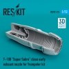 RESKIT RSU72-0215 F-100 SUPER SABRE CLOSE EARLY EXHAUST NOZZLE FOR TRUMPETER KIT 1/72